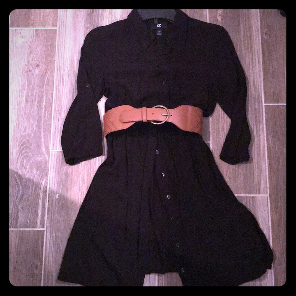 IZ Byer, Super Soft, Belted Shirt Dress